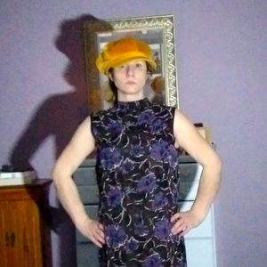 Sheer open back flowing dress